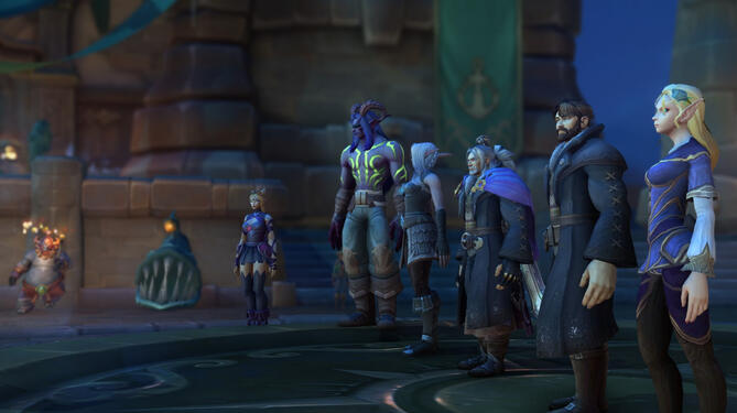 The full roster of competitors gathers—smiles, nerves, and cards at the ready.