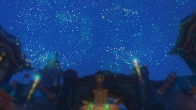 Another wave of fireworks bursts across the night sky—brilliant colors marking a night to remember.